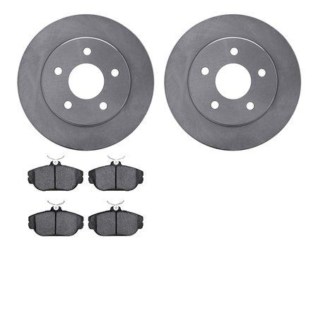 DYNAMIC FRICTION CO 6502-54348, Rotors with 5000 Advanced Brake Pads 6502-54348